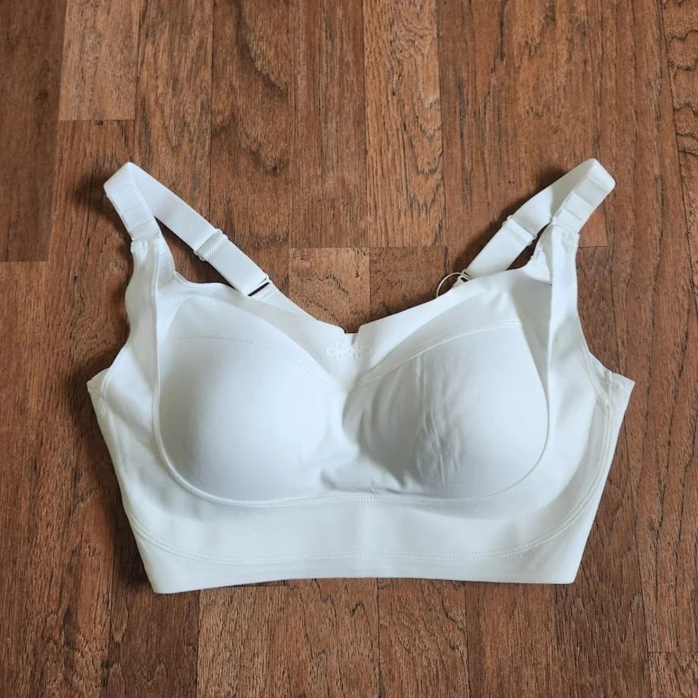 Amourlift White Wireless Seamless Contour Bra XL Adjustable Straps New 315